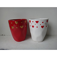Valentines Day Ceramic Pot