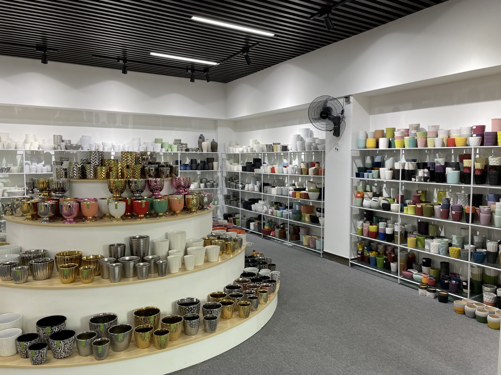 Smartland's product showroom at the factory in Chao Zhou, China